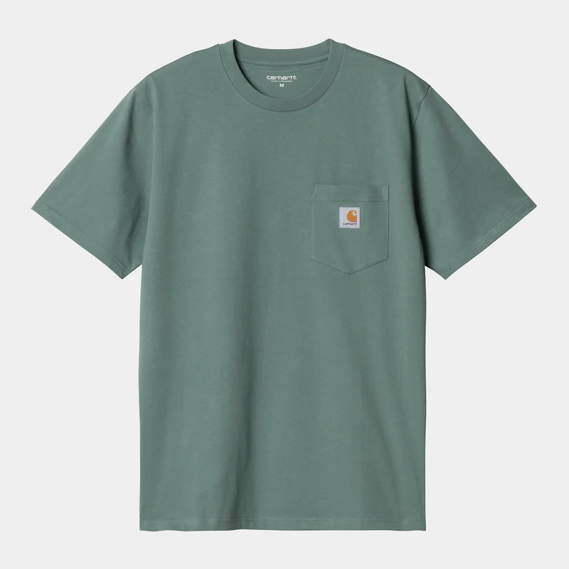 T Shirt Carhartt Wip POCKET S/S TEE Silver Pine
