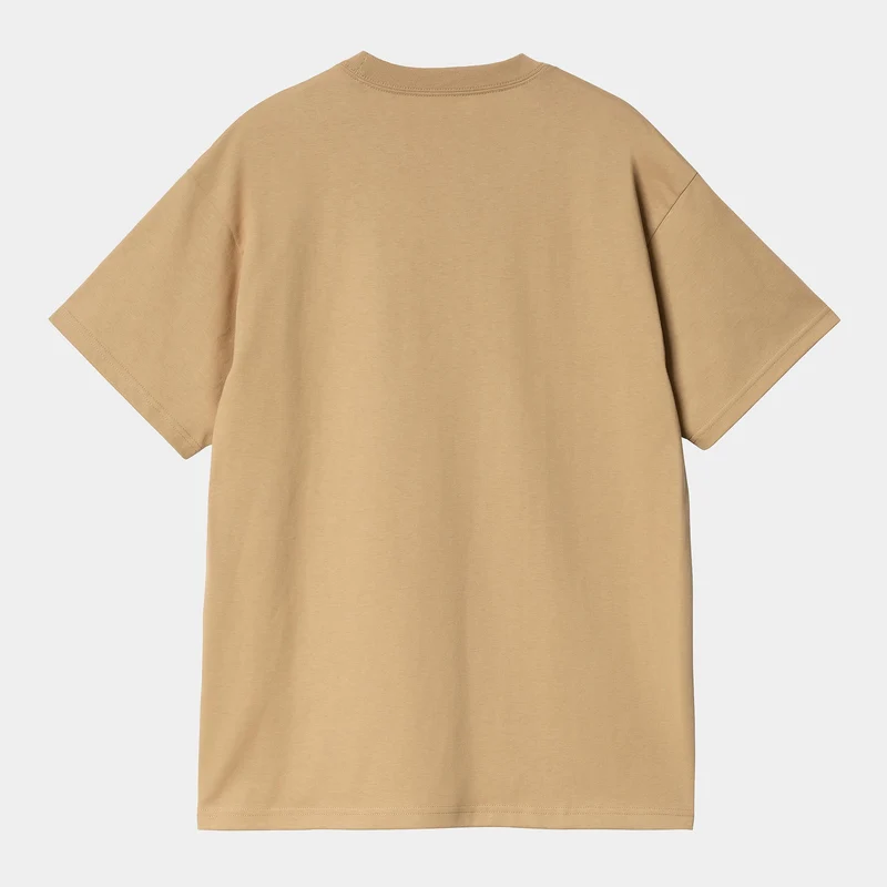 T Shirt Carhartt Wip FRAGMENTS POCKET S/S TEE Dusty H Brown Black