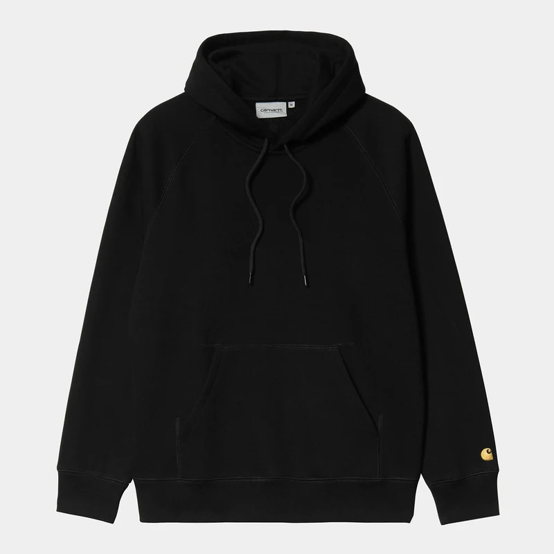 Pull Carhartt Wip HOODED CHASE SWEAT Black Gold