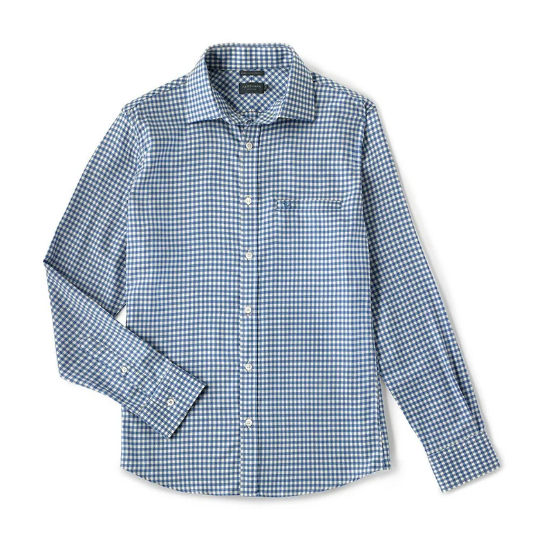 THE VOYAGER SHIRT - BLUE GINGHAM