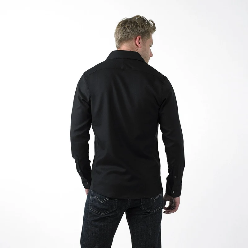 THE VOYAGER SHIRT - BLACK TWILL