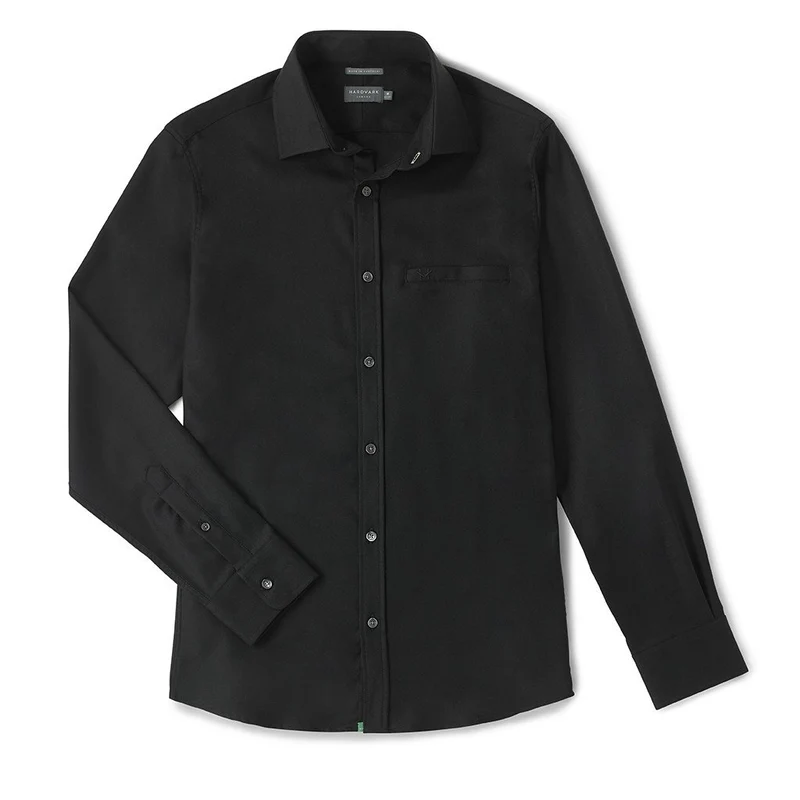 THE VOYAGER SHIRT - BLACK TWILL