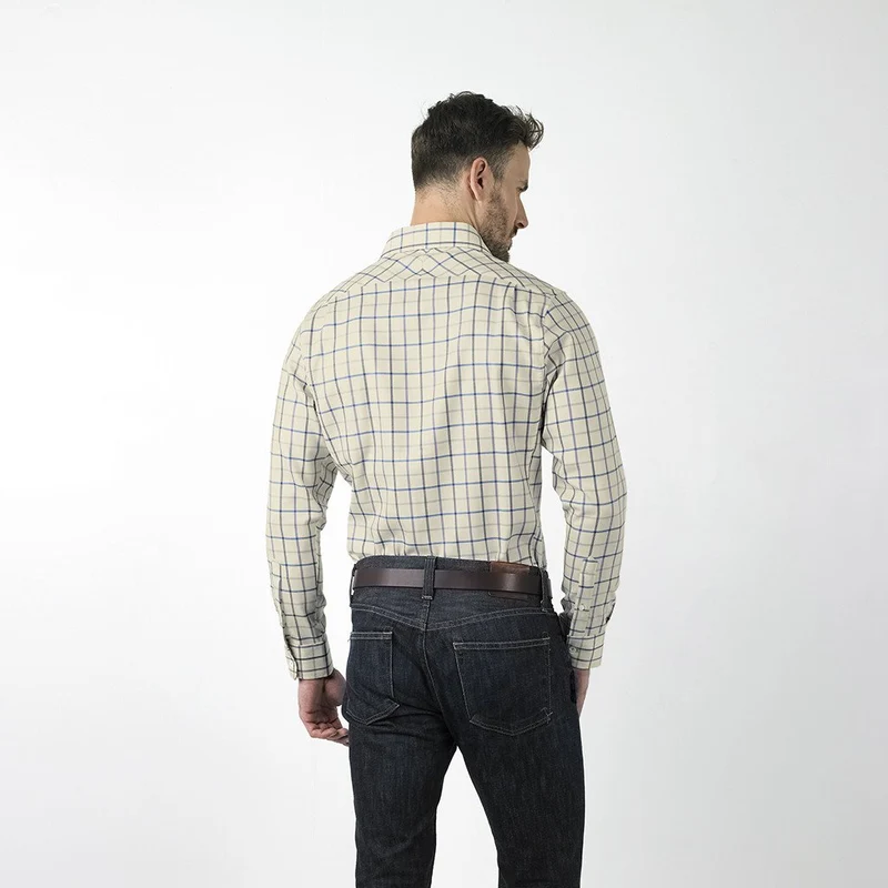 THE VOYAGER SHIRT - ROYAL TATTERSALL