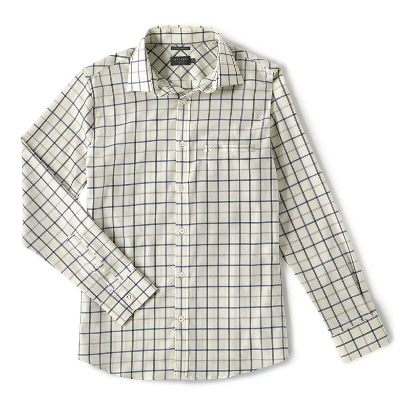 THE VOYAGER SHIRT - ROYAL TATTERSALL