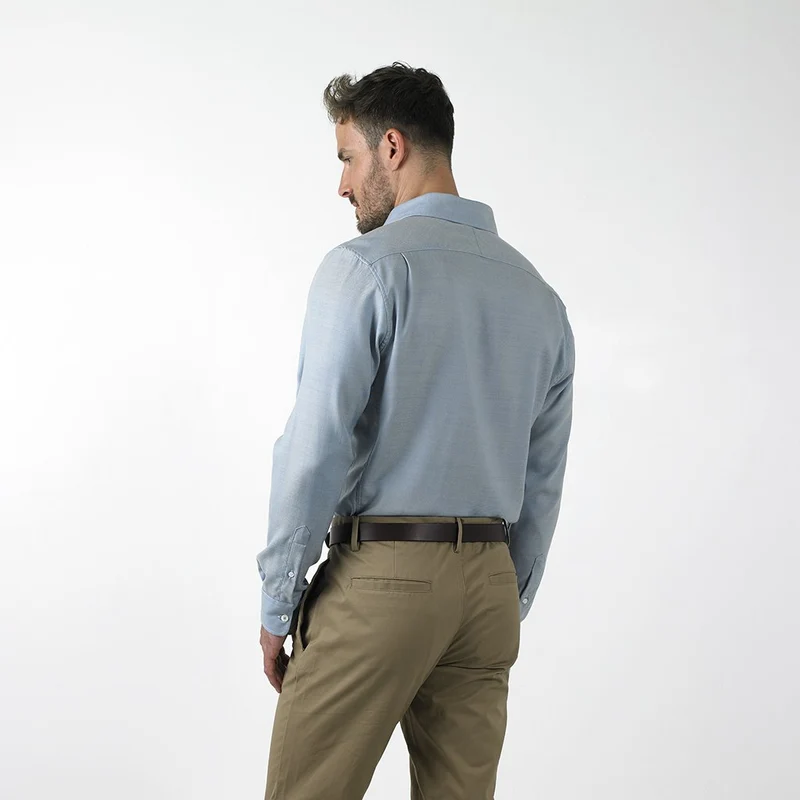 THE VOYAGER SHIRT - BLUE OXFORD