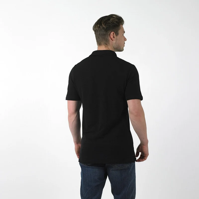 PIQUE POLO SHIRT - BLACK