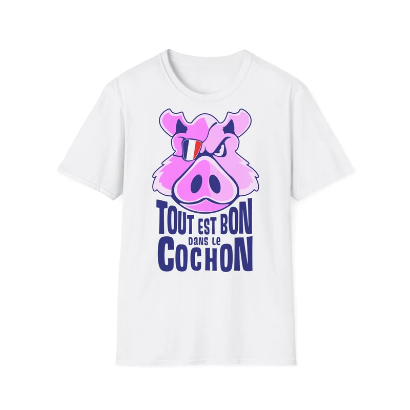 T-shirt "tout est bon dans le cochon"