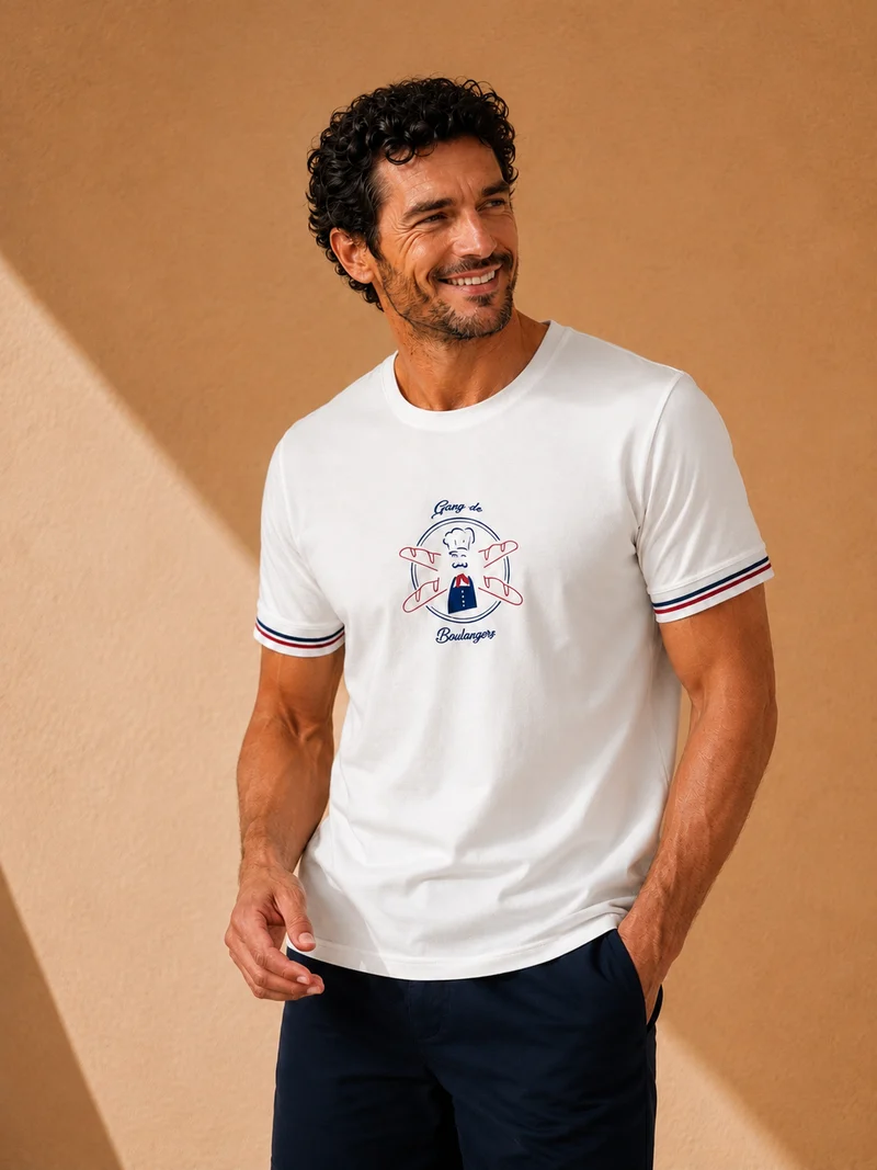T-SHIRT GANG DE BOULANGERS CRÈME | COTON BIO