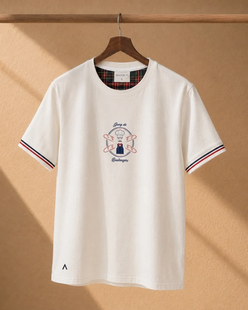T-SHIRT GANG DE BOULANGERS CRÈME | COTON BIO