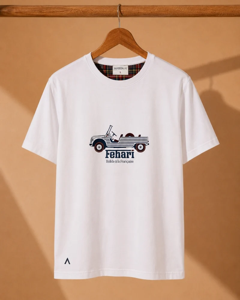 T-SHIRT MÉHARI BLANC | COTON BIO