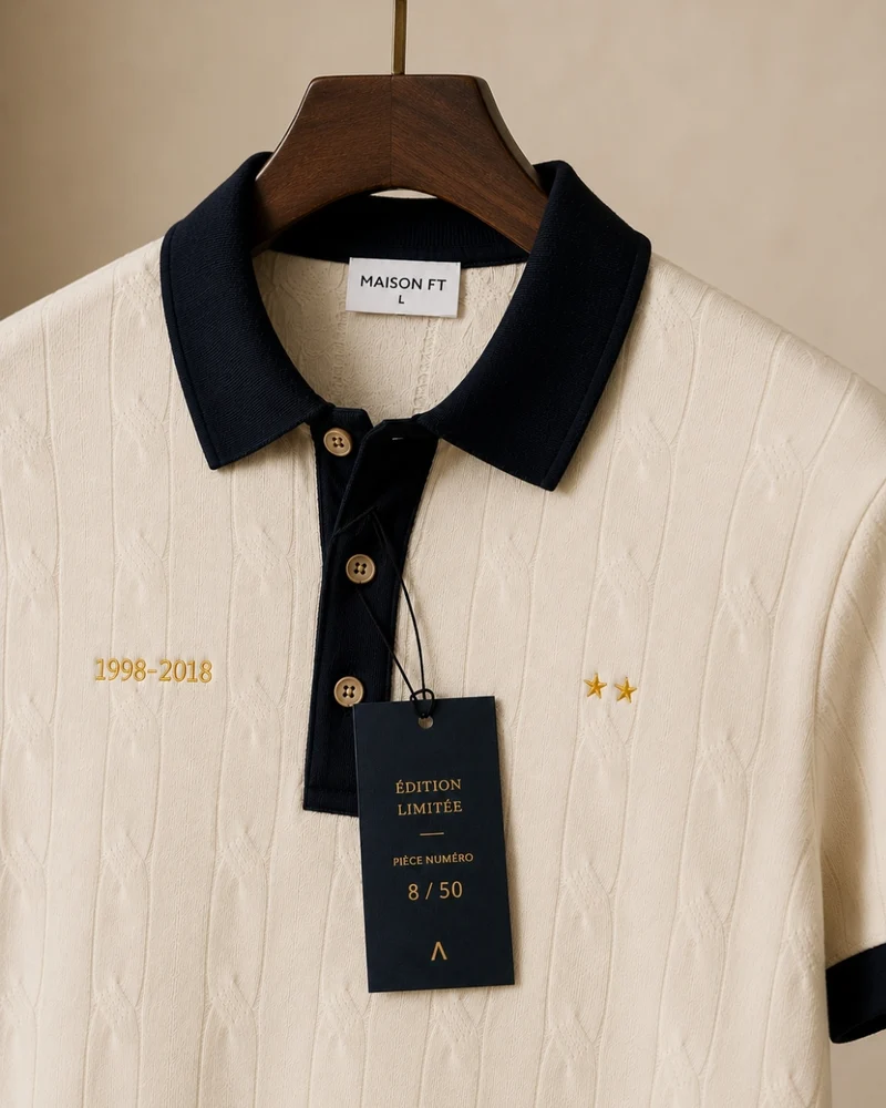 POLO TRICOT MARCEL CRÈME | COTON BIO