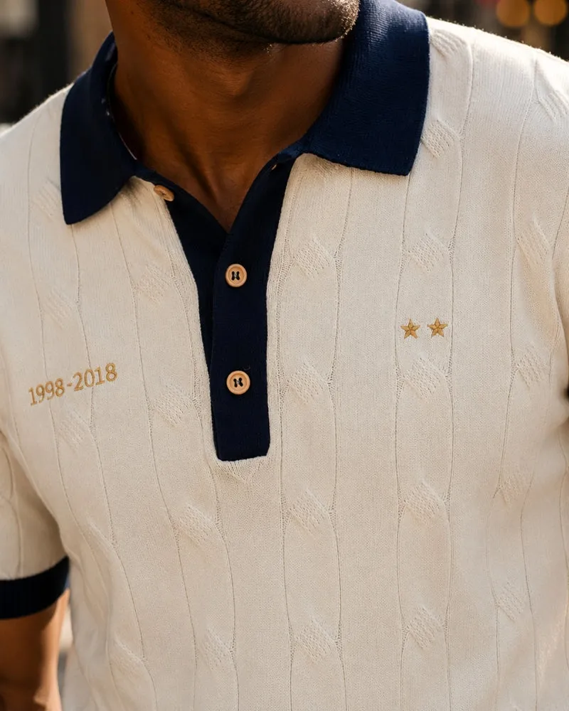 POLO TRICOT MARCEL CRÈME | COTON BIO