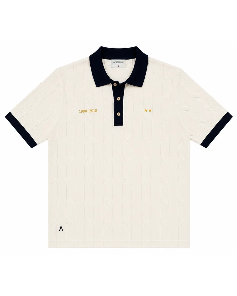 POLO TRICOT MARCEL CRÈME | COTON BIO