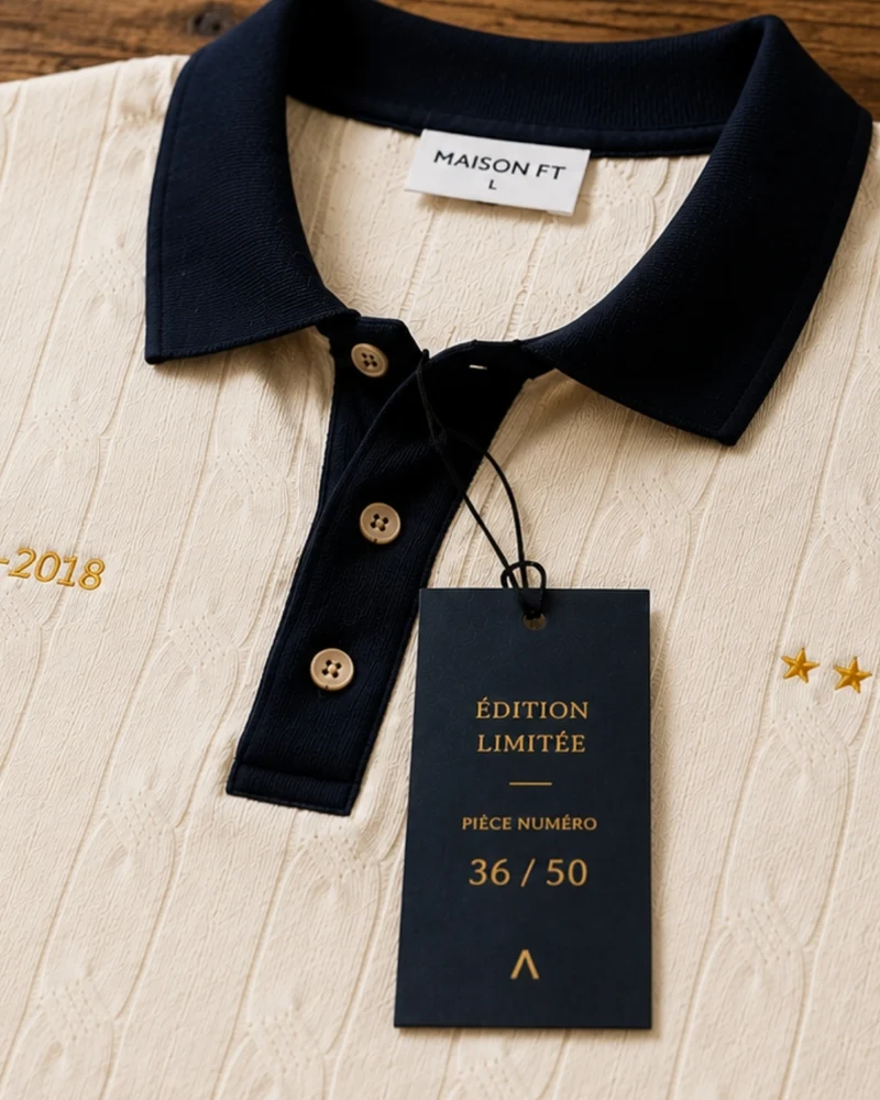 POLO TRICOT MARCEL CRÈME | COTON BIO