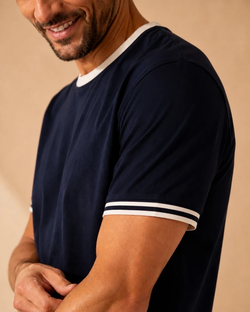 T-SHIRT ALBERT BLEU MARINE | COTON BIO