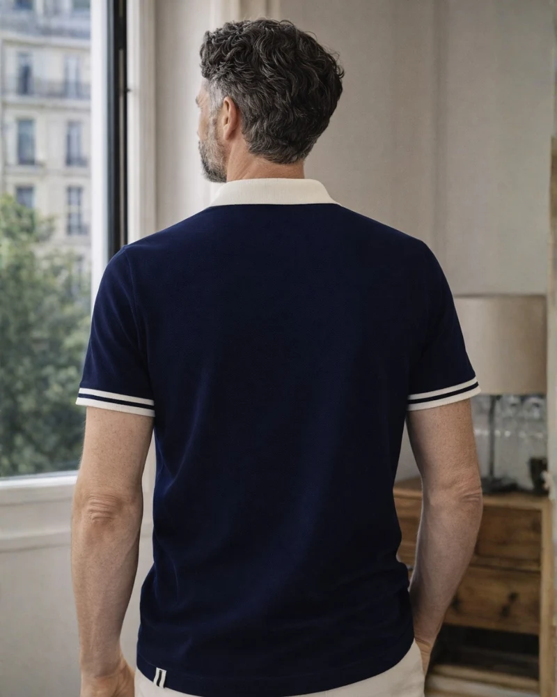 POLO RAYMOND BLEU | COTON BIO