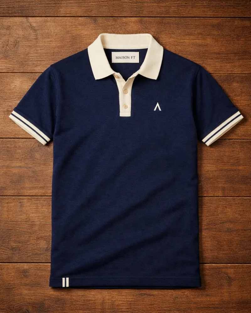 POLO RAYMOND BLEU | COTON BIO