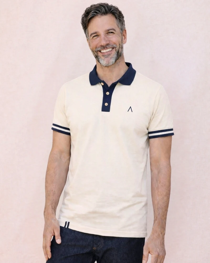 POLO RAYMOND CRÈME | COTON BIO