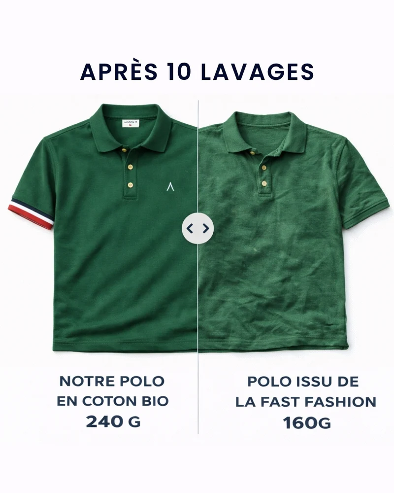 POLO PAUL VERT | COTON BIO