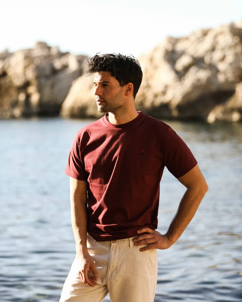 T-SHIRT BORDEAUX SIMPLE | COTON BIO