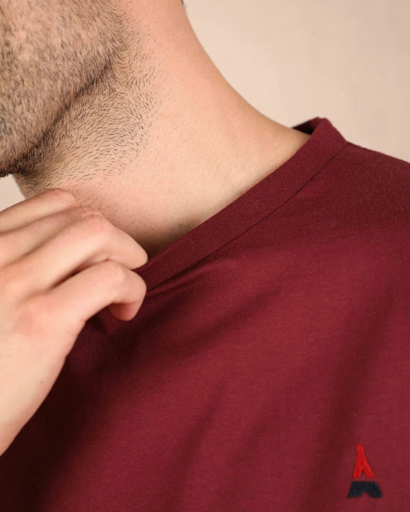 T-SHIRT BORDEAUX SIMPLE | COTON BIO