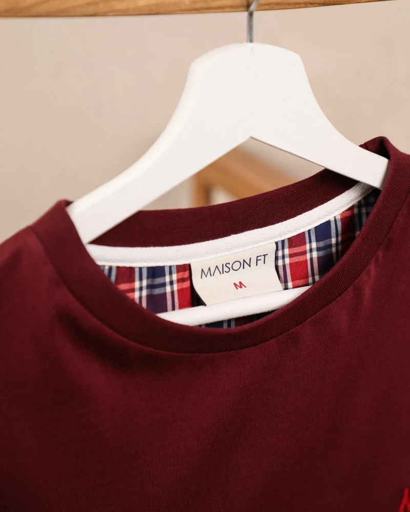 T-SHIRT BORDEAUX SIMPLE | COTON BIO