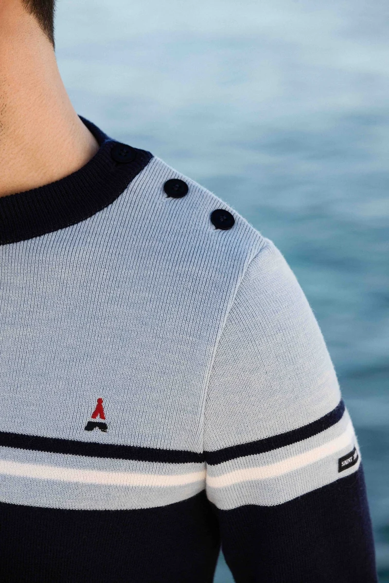 PULL EN LAINE HOULGATE 2.0 MADE IN FRANCE | SAINT JAMES X MAISON FT