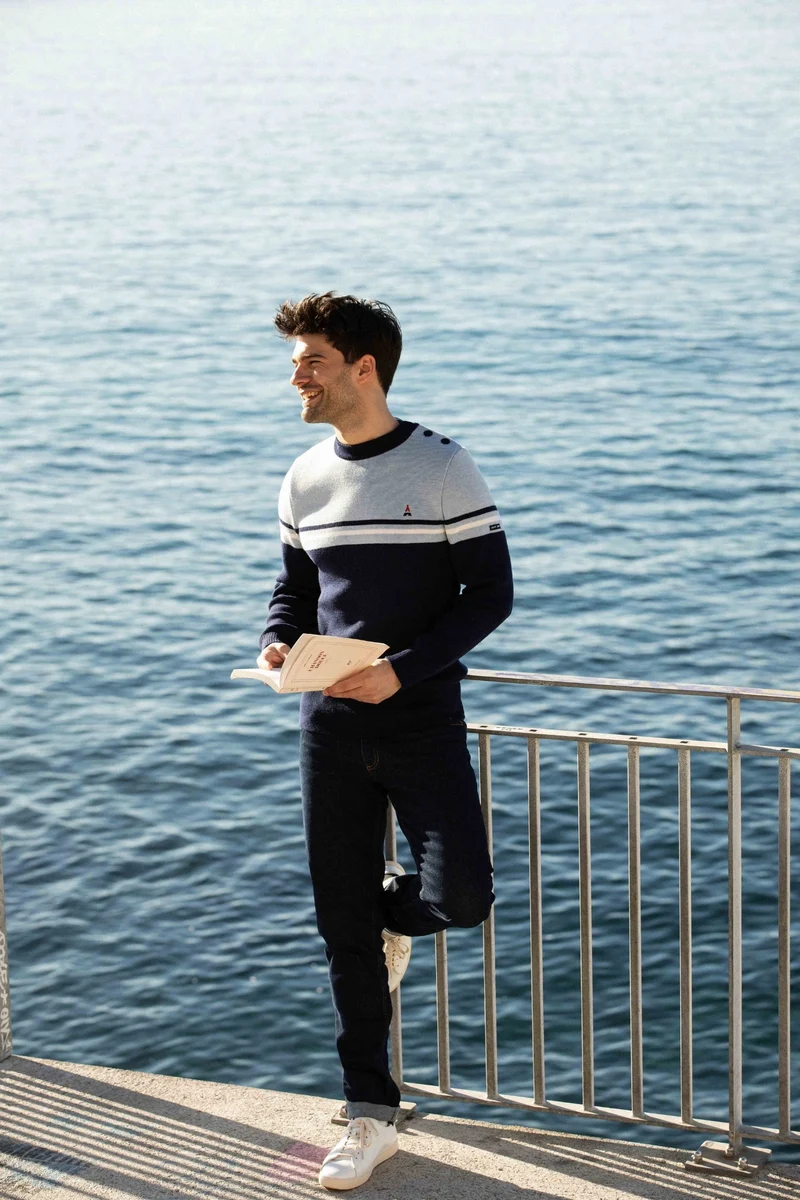 PULL EN LAINE HOULGATE 2.0 MADE IN FRANCE | SAINT JAMES X MAISON FT
