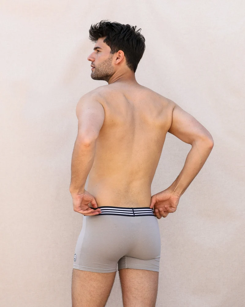 BOXER BEN GRIS | MADE IN FRANCE & BIO