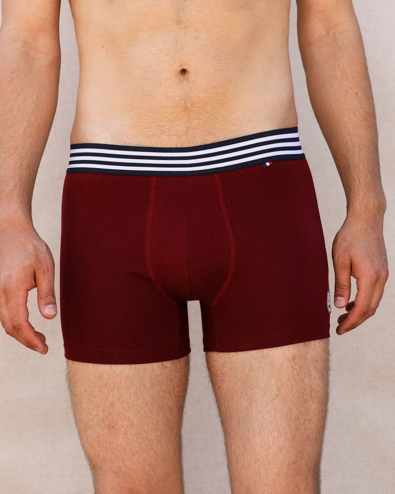 BOXER BEN BORDEAUX | MADE IN FRANCE & BIO