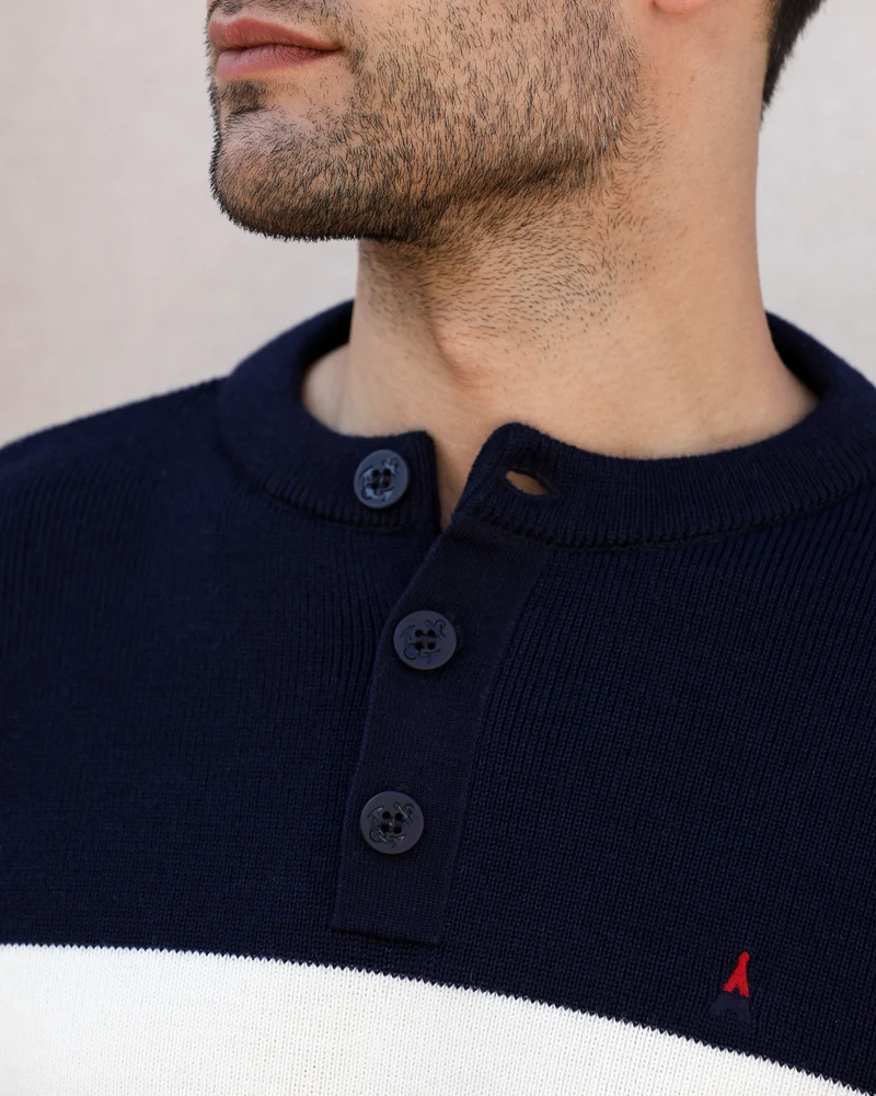 PULL TRICOTÉ EN FRANCE BLANC | LAINE MÉRINOS | ANDRÉ