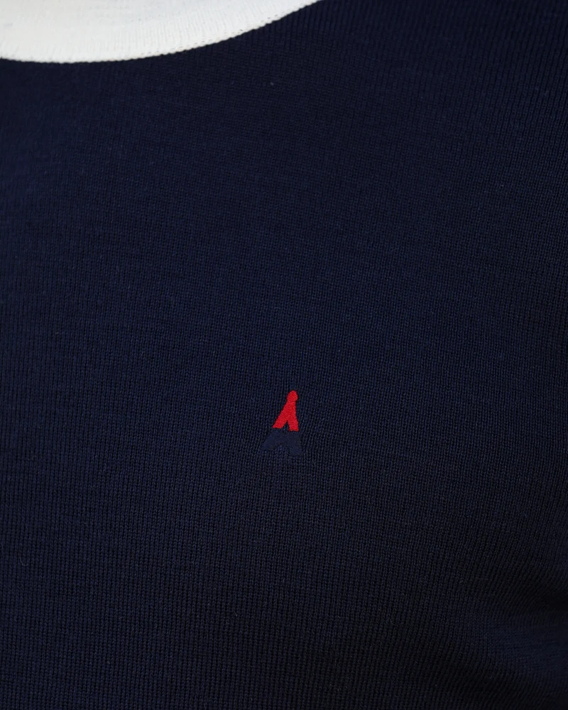 PULL TRICOTÉ EN FRANCE ASYMÉTRIQUE | LAINE MÉRINOS | ALBAN