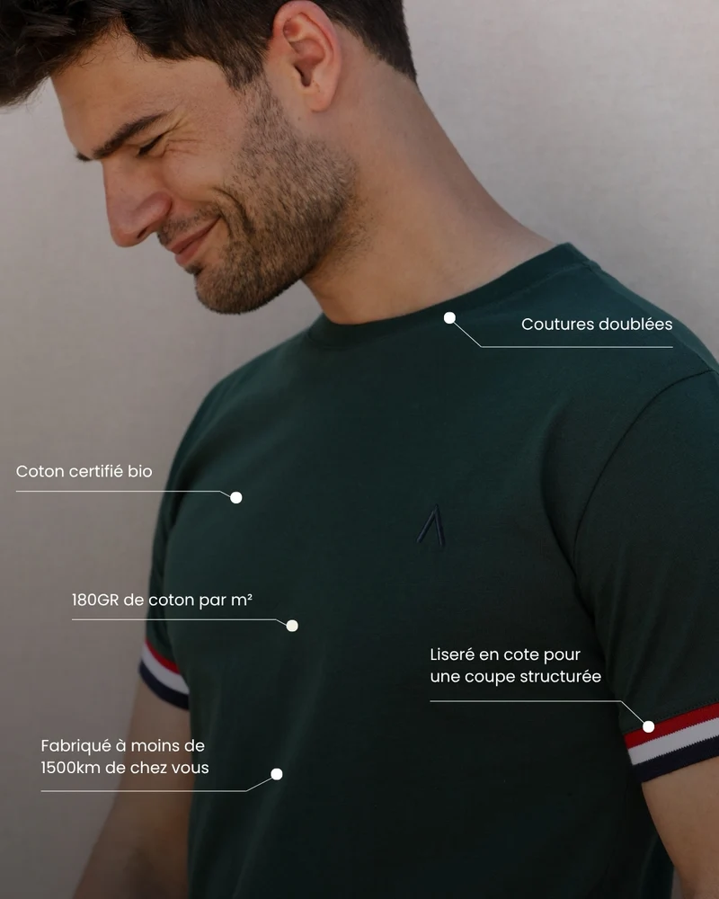 T-SHIRT GAULOIS VERT | COTON BIO