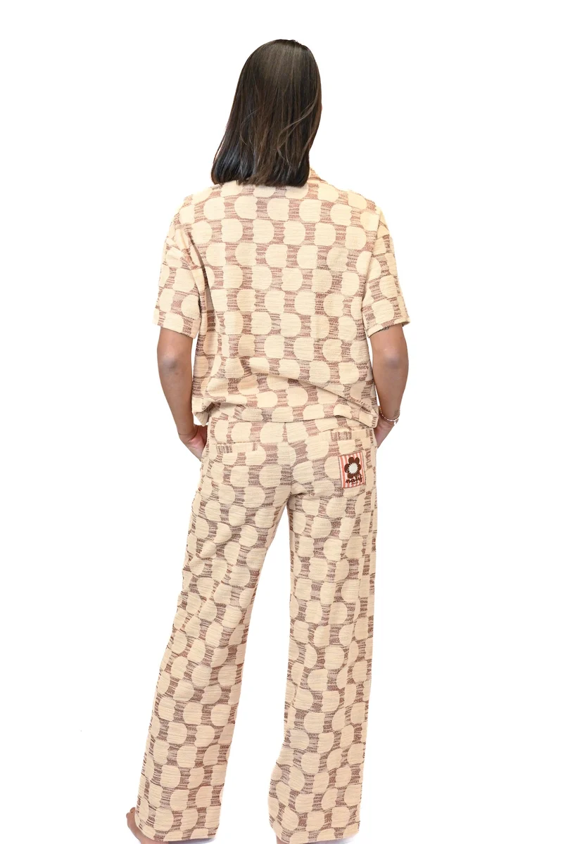 Pantalon Jacquard Femme Tulip
