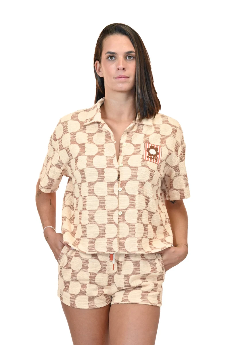 Chemise Jacquard Femme Tulip