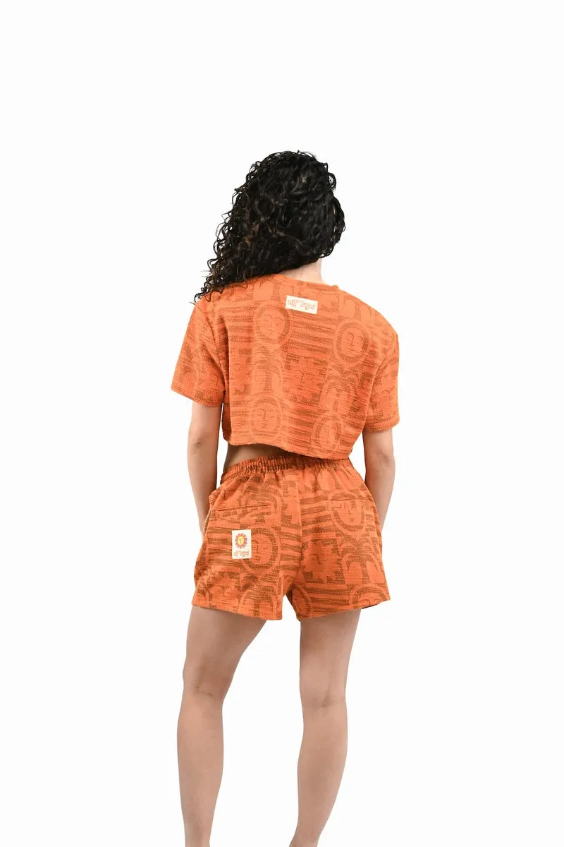 Short Jacquard Femme Sunny Bloom