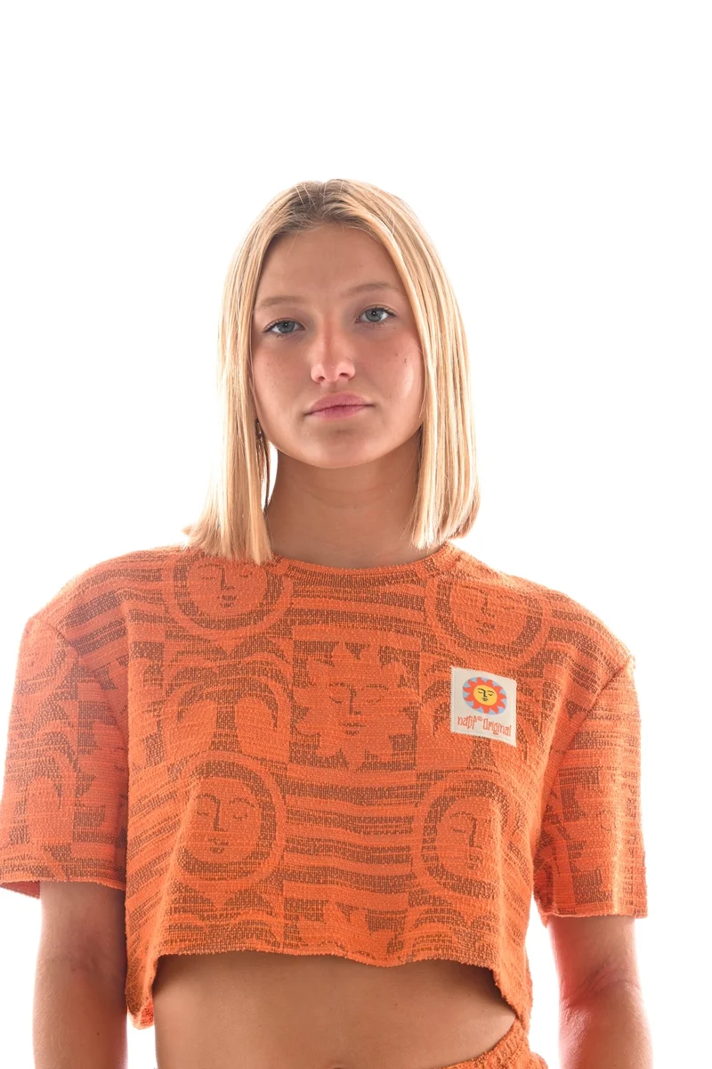T-Shirt Jacquard Femme Sunny Bloom