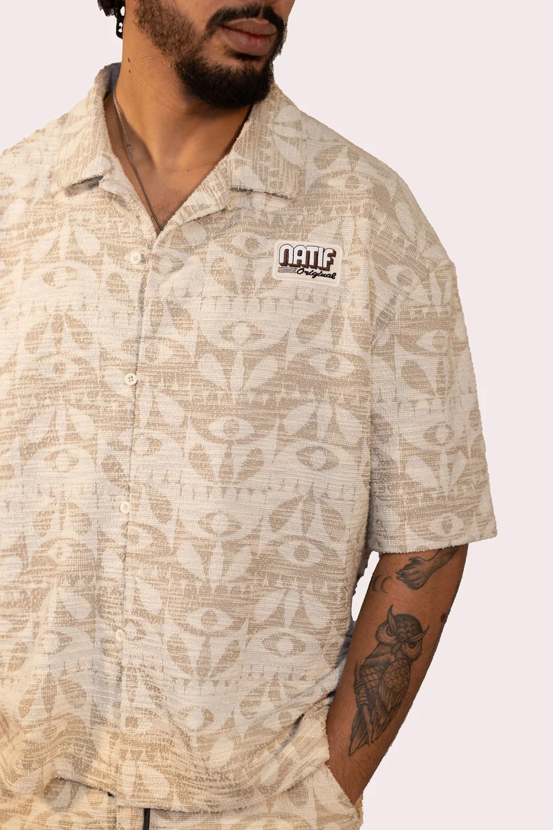 Chemise Jacquard Eyes Flow Homme