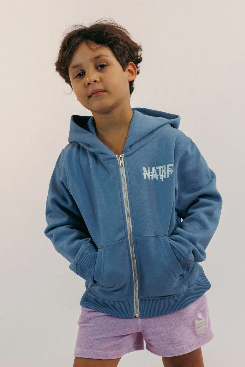 Hoodie Zip Enfant Natif Classique