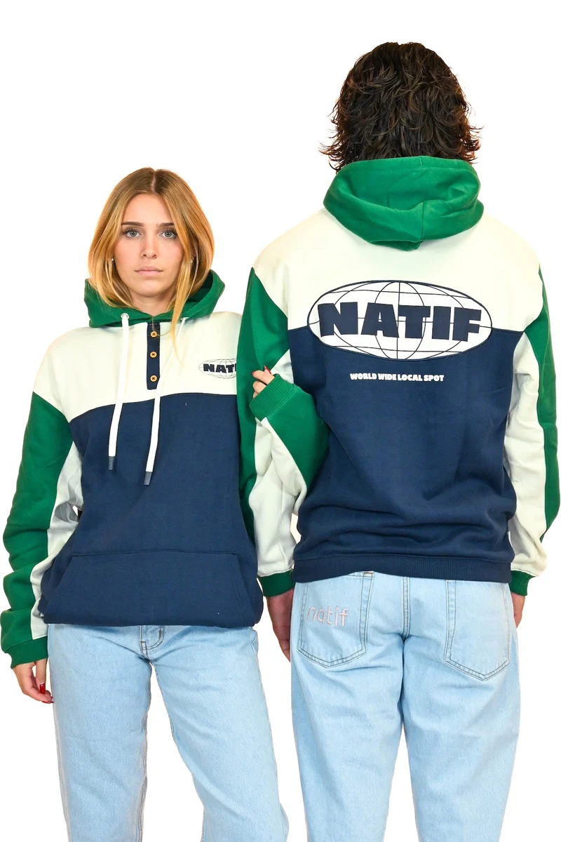 Hoodie Half Zip Wide Local Spot