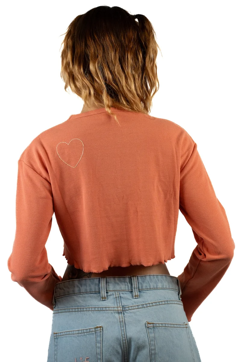 Crop Loose Femme Heart