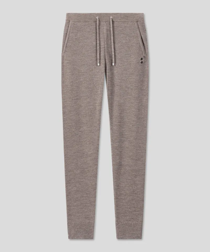 Army Ribbed Wool Pants: Sandy Beige
