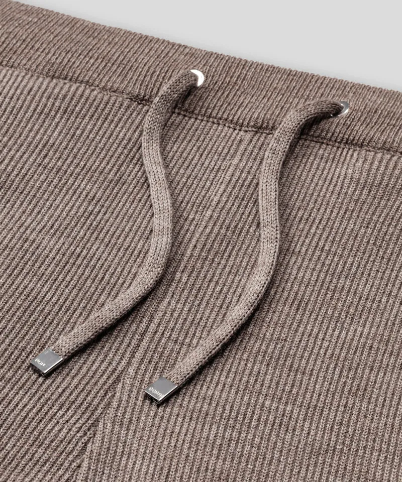 Army Ribbed Wool Pants: Sandy Beige