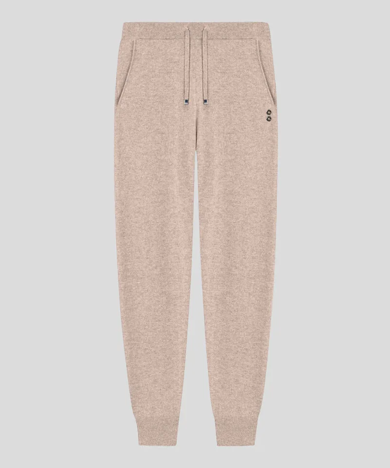 Cashmere Pants: Heather Beige