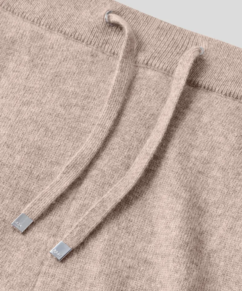 Cashmere Pants: Heather Beige