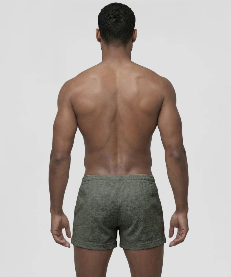 Mesh Home Shorts: Urban Khaki