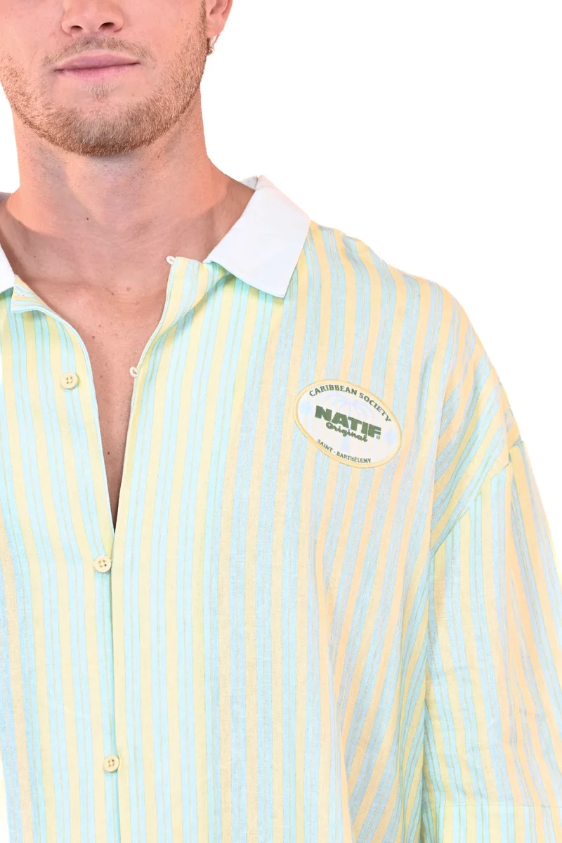 Chemise Fluide Caribbean Society St Barth