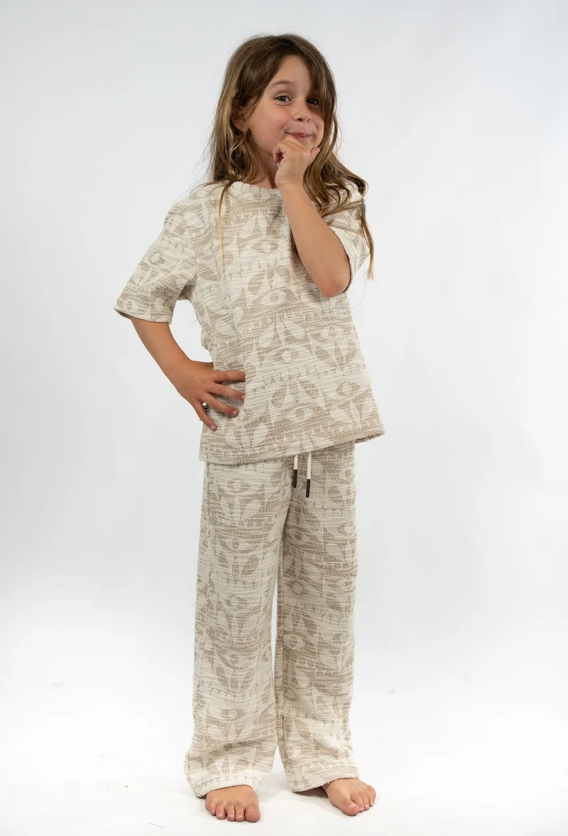 Pantalon Enfant Jacquard Eyes Flow