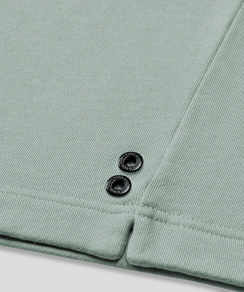 Organic Cotton Sleeveless Sweatshirt "DISCIPLINE": Gray Mist