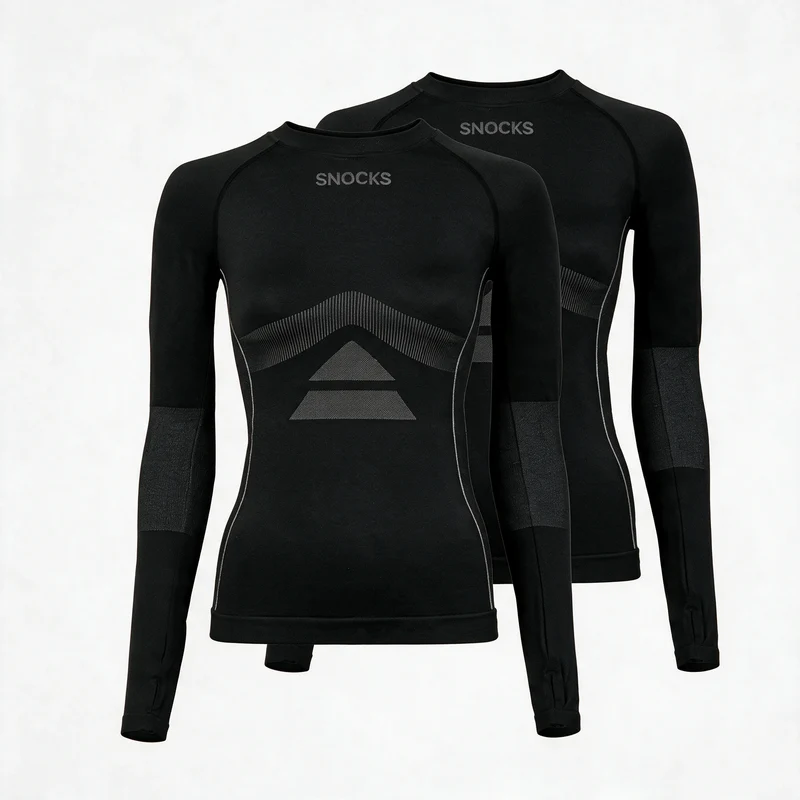 Thermo Longsleeve Damen | Schwarz